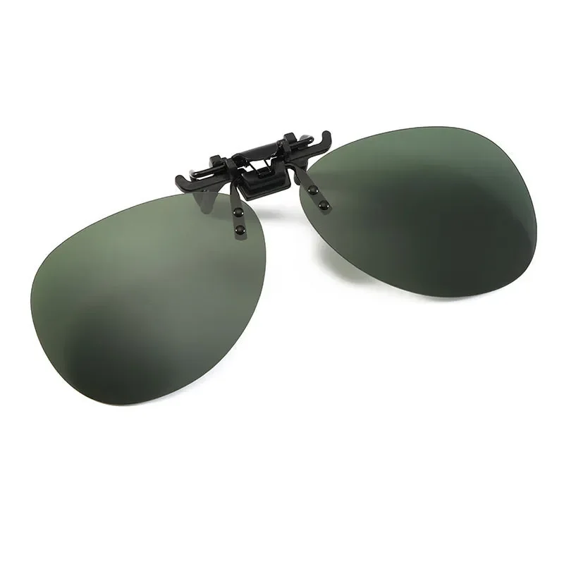 Polarized Unisex Photochromic Night Vision Anti-Glare Vintage Clip-On Sunglasses