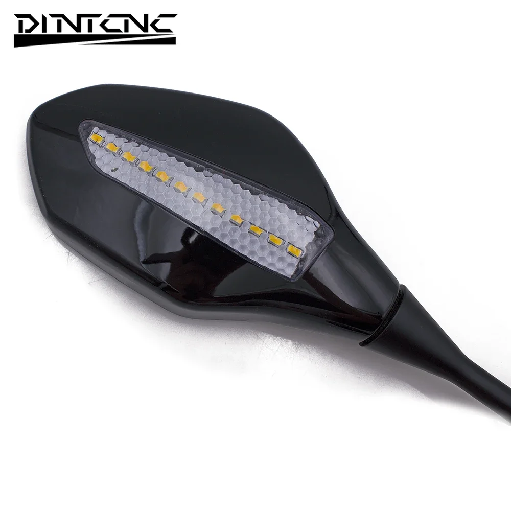 범용 방향 지시등 백미러, 오토바이 LED 러닝 워터 라이트, 혼다 CBR600RR 2003-2011 CBR1000RR 2004-2007