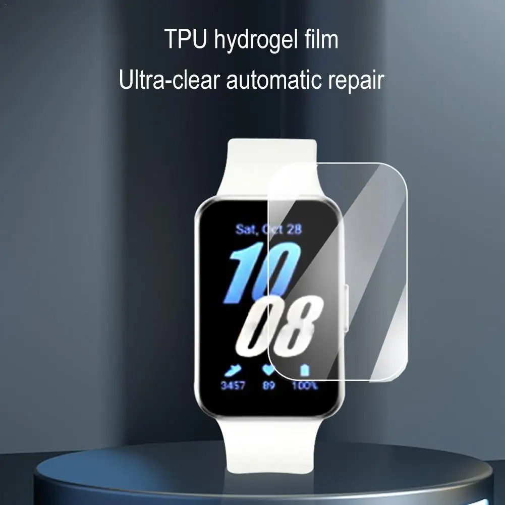 삼성 Galaxy Fit3 용 화면 보호기 Ultra-HD 긁힘 방지 소프트 하이드로 겔 필름 전체 화면 워터 젤 필름 시계 보호