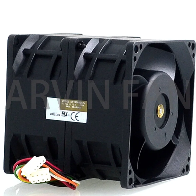 New Muslimex 12V 7.2A 8080 Dual Motor Car Booster Fan Violence 80*80*80Mm