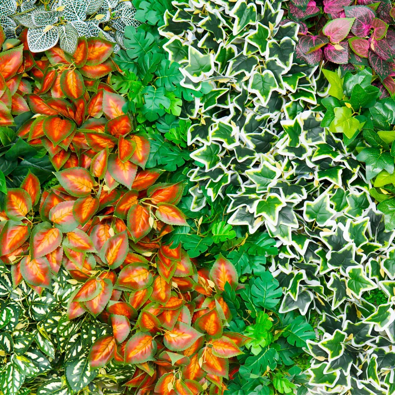 Artificial Green Wall Hanging Wall Grass Plant Simulation Jungle Small Plant Wedding Hall Hotel  Mall Layout Home Garden Decor