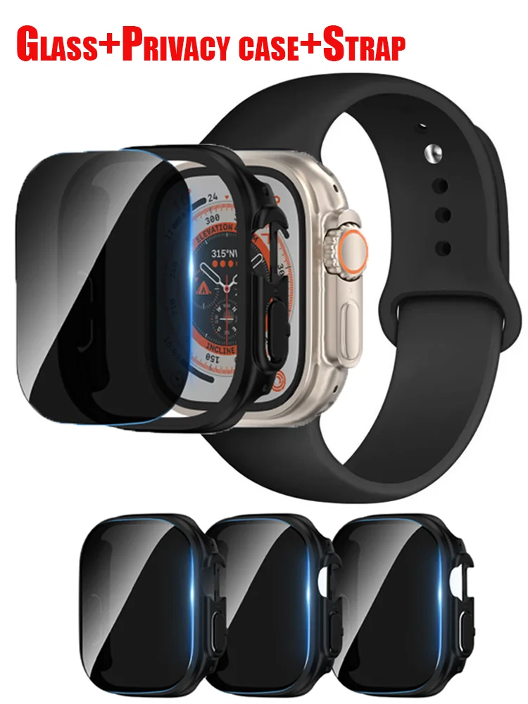 Enhanced Privacy Glass Case with Silicone Strap