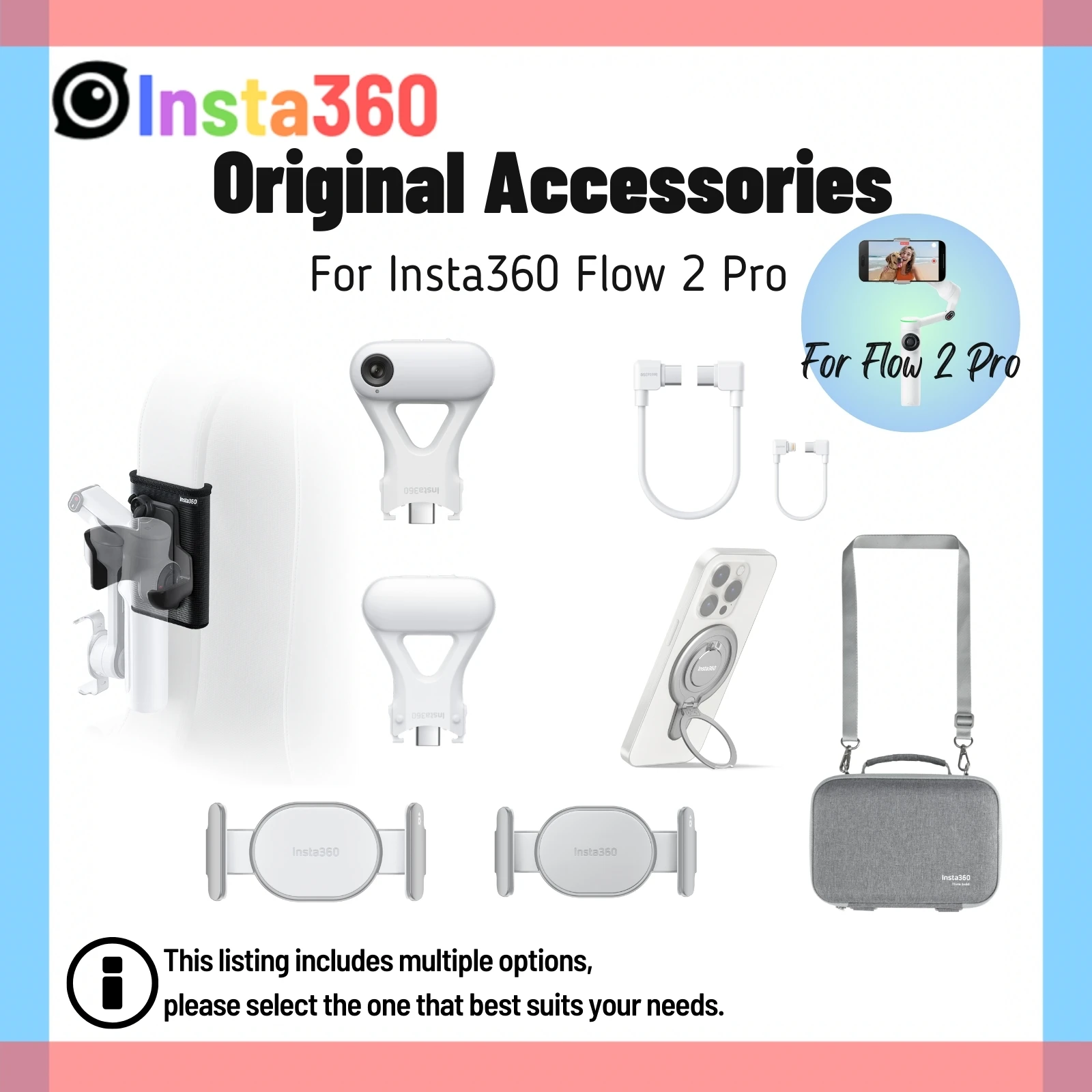 スマホアクセサリー insta360 flow2 pro Amazon.com: Insta360 Flow 2 Pro/Flow 2 Magnetic Phone Mount