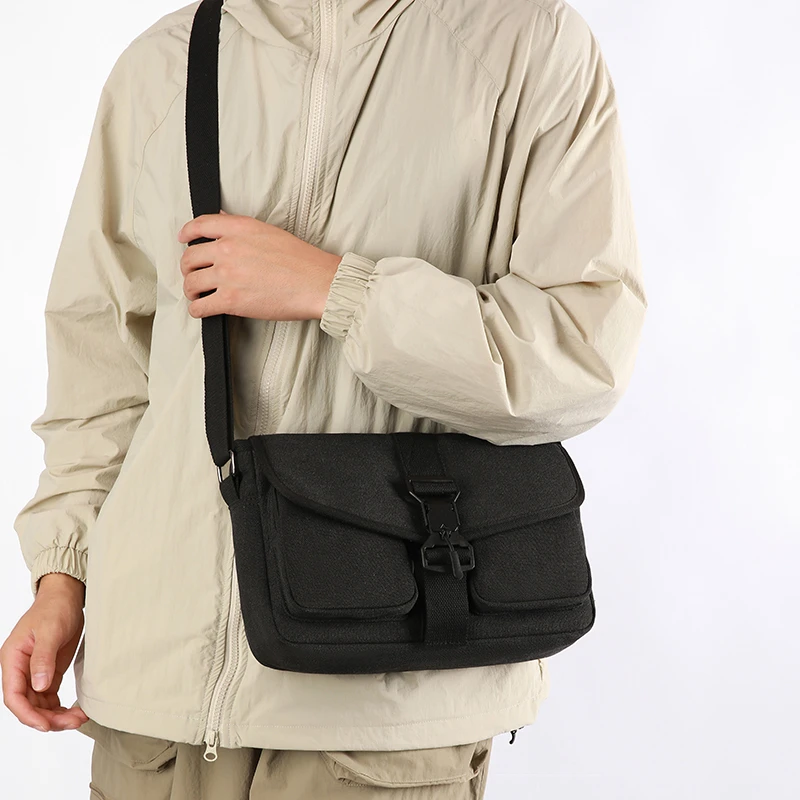 Men's Messenger Bag - adjustable strap - shoulder bag, daily carrying bag - smooth texture, travel bag