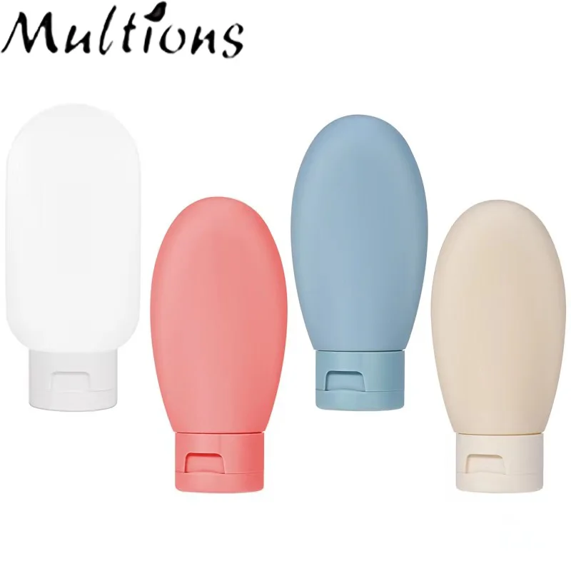 

1/4Pcs 60ml Travel Refillable Bottle Kit Portable Essence Shampoo Body Wash Bottle Container Skincare Products Split Bottle Set