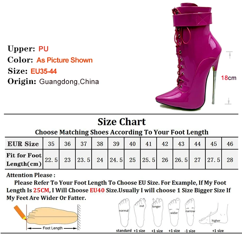 2025 Sexy Pointed Toe Fetish Yellow Women Ankle Boots 18CM Super High Heel Stiletto Metal Heels  7Inch Strap Wrap Ladies Shoes