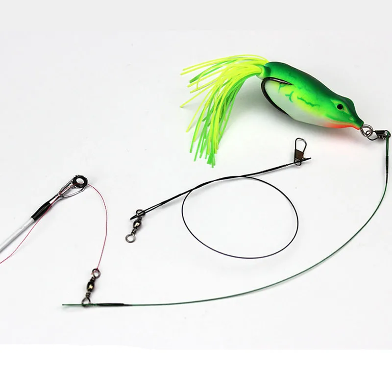 100LB Heavy Duty Fshng Stanless Steel Wre Leaders /Swvels & Snaps