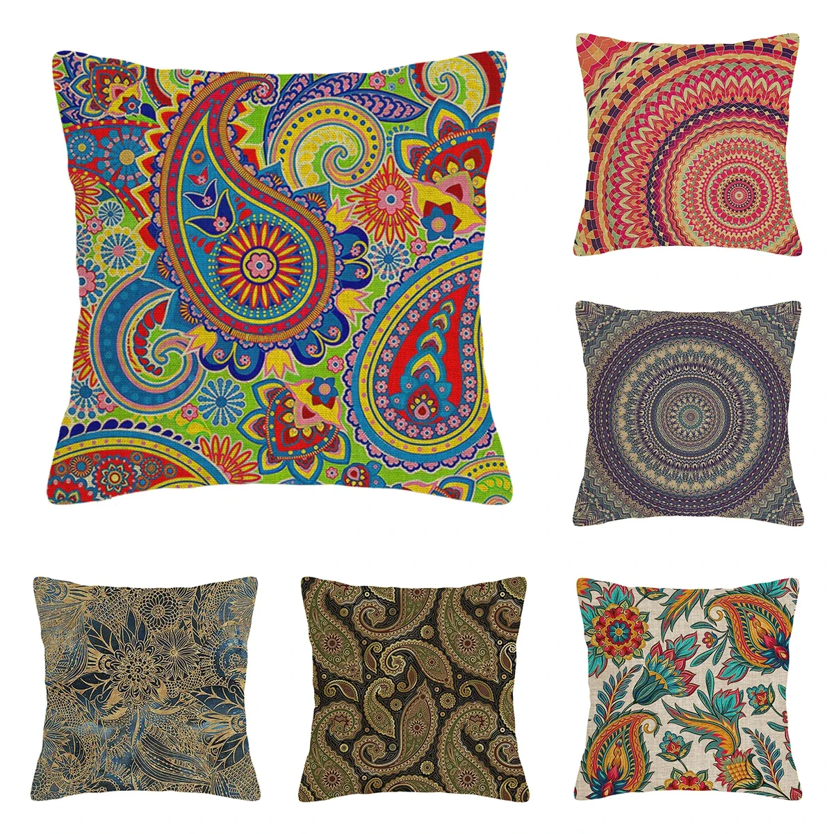 

Home living room modern decoration cushion decoration pillow cover 45*45cm 40x40cm 60x60cm 45x45cm Persian pattern 50x50cm boho