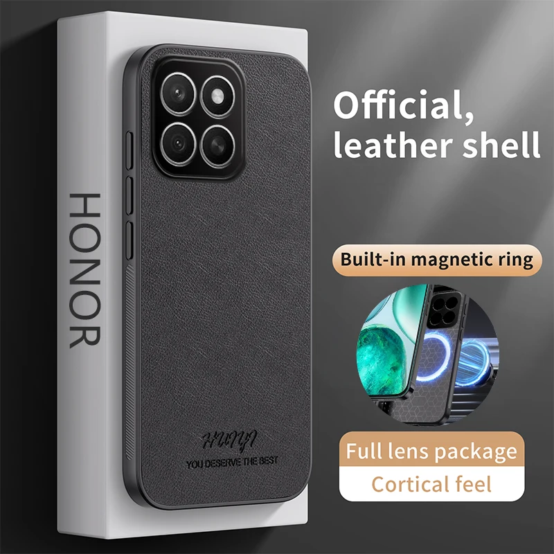 Elegant PU Leather Patterned Phone Case with Magnetic Car Holder Feature