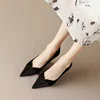 Fashion Pointed Toe High Heels Slip-on Commute Female Shoes Classic Black Dress Shoes Comfortable Shallow Women's Pumps 2023 6