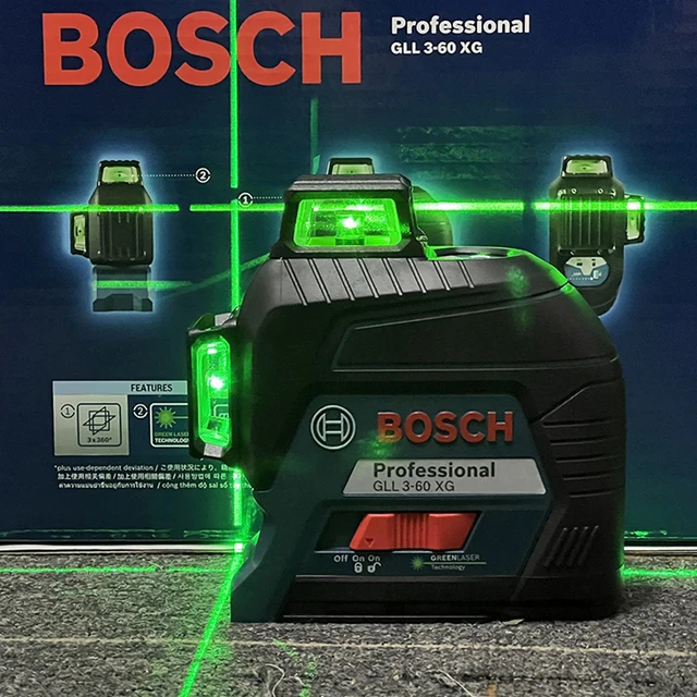 Bosch GLL 3-60 XG Professional Line Laser Level 30/60m 3Way 360º AAx4 IP54  Green