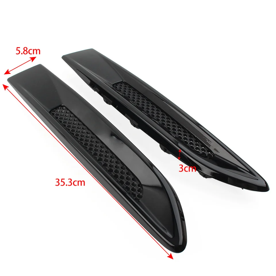 2 Coperture Per Prese D'aria Laterali In Nero/fibra Di Carbonio Per Jaguar F-Pace XE XF X761 Dal 2016 Al 2019, Installazione Facile Con Nastro Adesivo