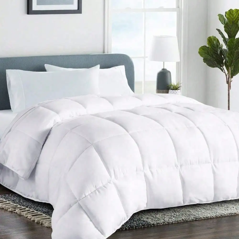 All Season  Comforter - Fluffy Down Alternative Comforter - Quilted Duvet Insert Arm Luxury Hotel Comforter
