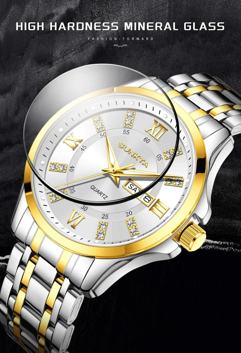 SUNKTA Orologio da Donna - Dettaglio movimento