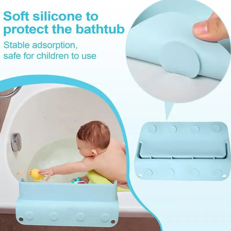 Baby Shower Bathtub Splash Guard Bathtub Storage Rack Effective Water Splashing Prevention Floor Protection Shower Splash Guard