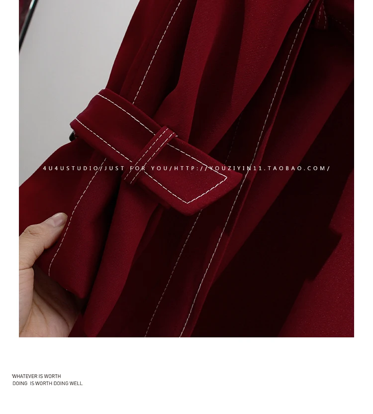 SuperAen Elegant Solid Color Trench Women's 2023 Autumn New England Style Vintage Turn-down Collar Loose Casual Coat