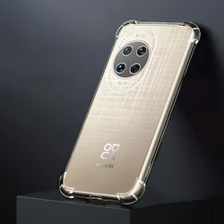 Soft Silicone Airbag Clear Camera Protective Phone Case - Original Back Cover for Huawei nova 14 Pro (Clear)