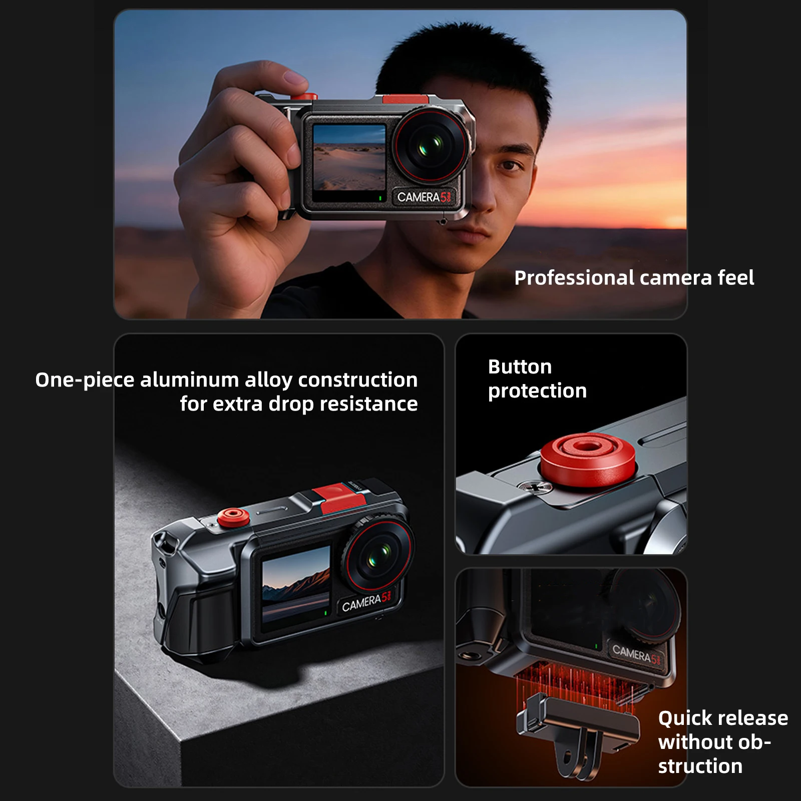 Étui rigide pour caméra d'action 360° - Protection et transport