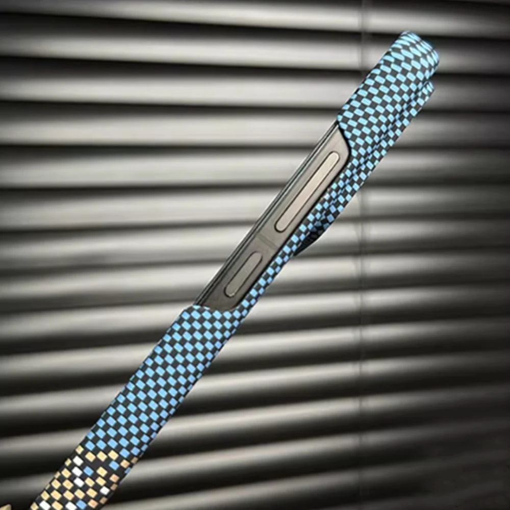 Luxury Slim Carbon Fibre Pattern Shockproof Matte Phone Case