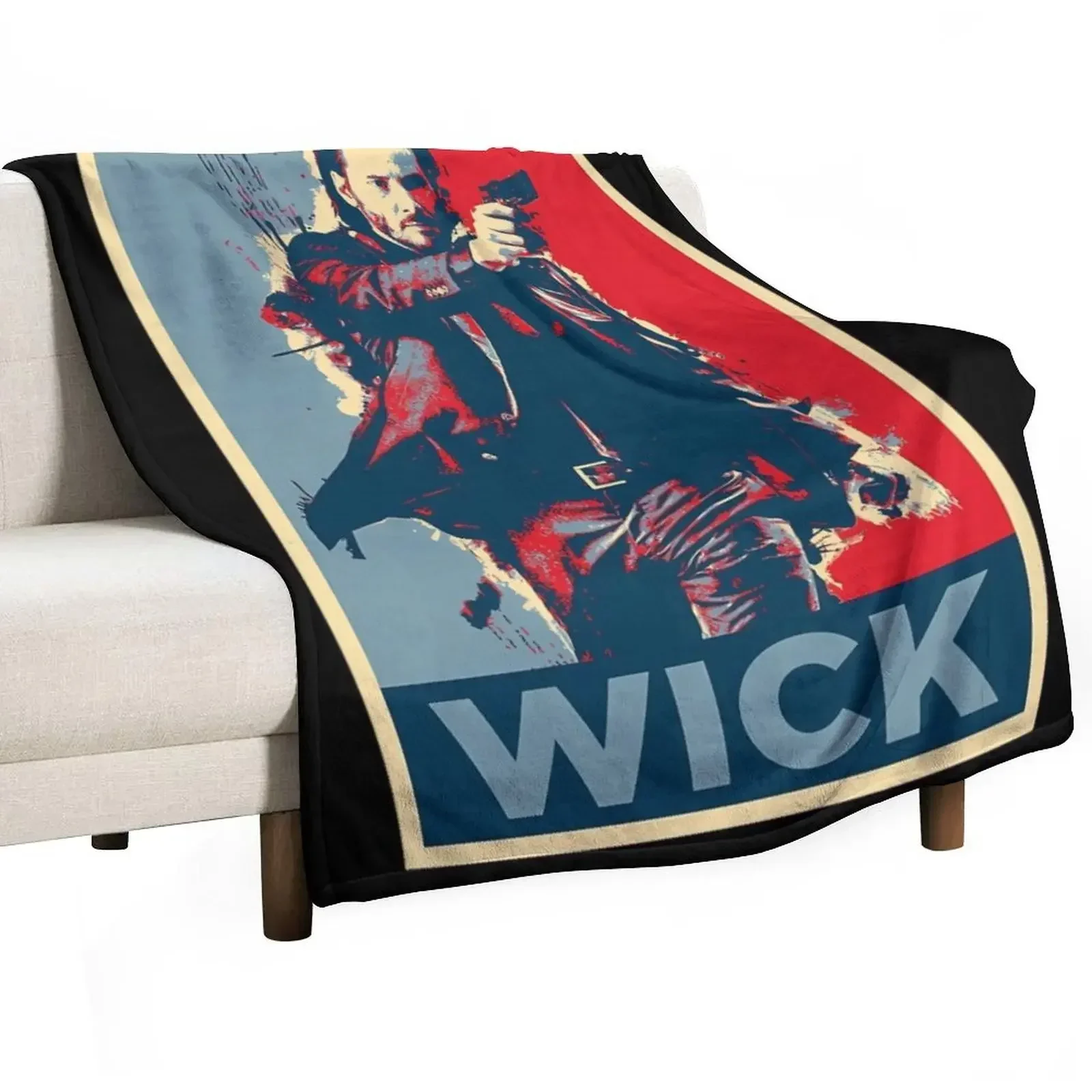 

John Wick Art Throw Blanket Cute Hairys Blankets
