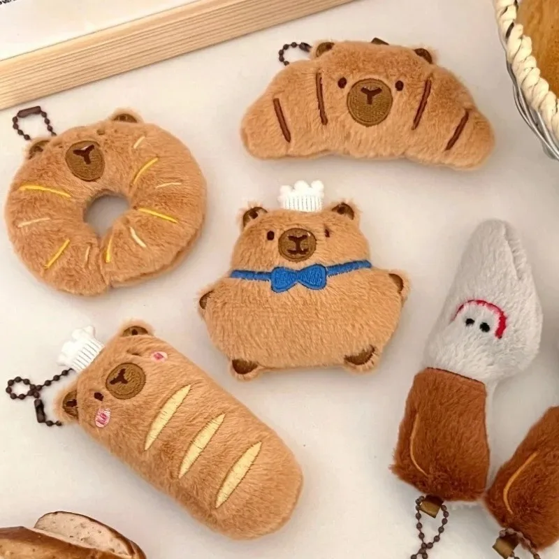Cute Capybara Plush Pendant for Bags and Backpacks
