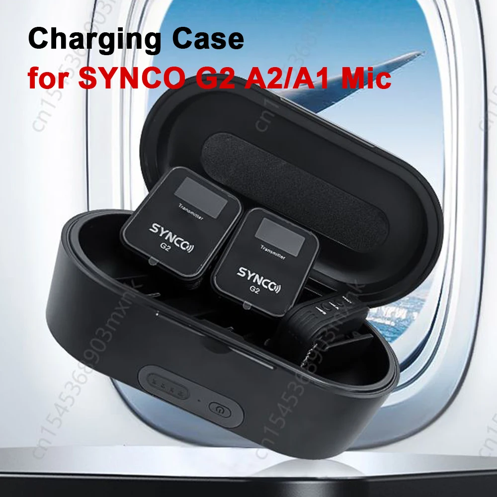 Microphone Charging Box Case Microphone Wireless Battery Synco
