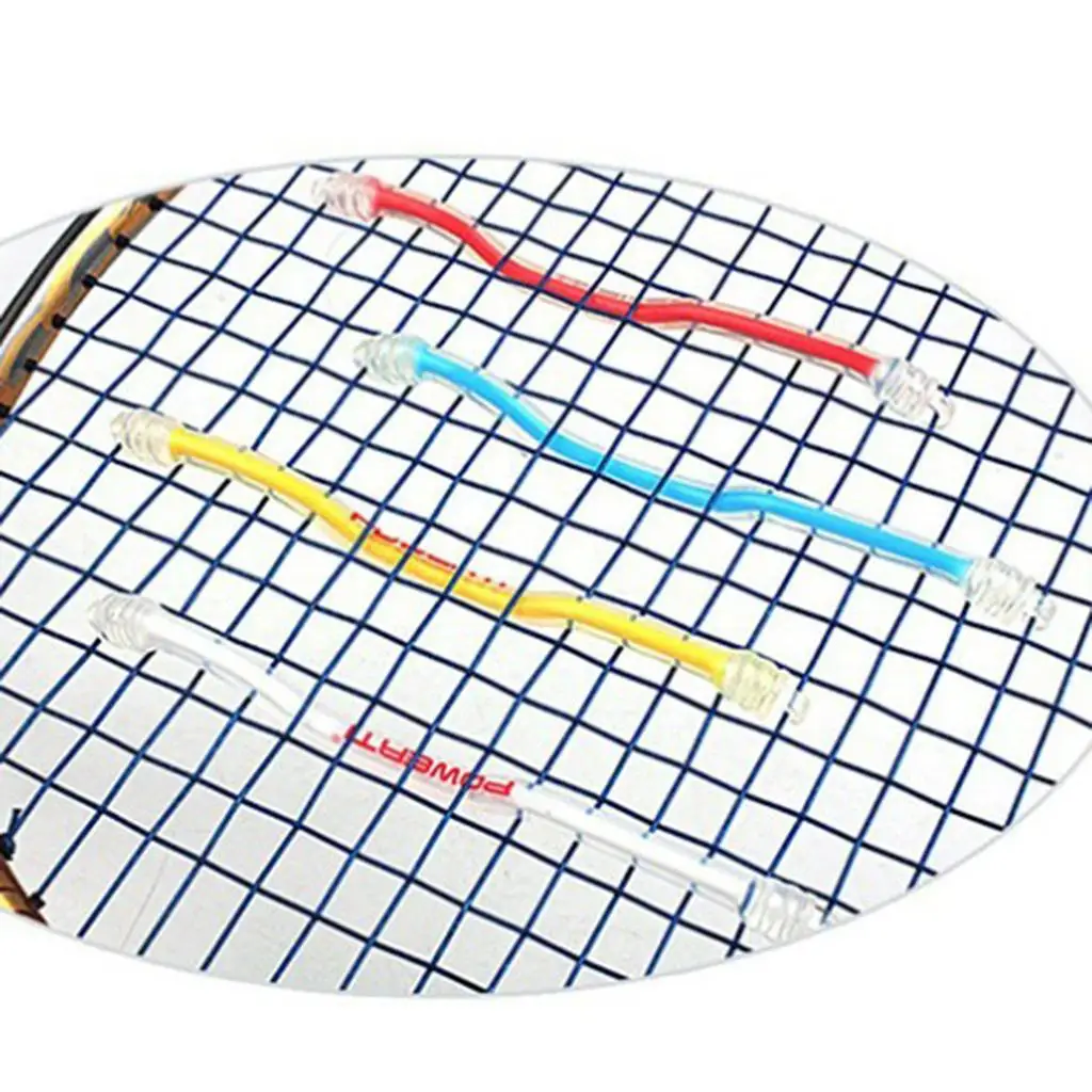 1 Pair Tennis Racket Shock Absorbing Strip Long Racquets Dampers Vibration Reducer for Rackets