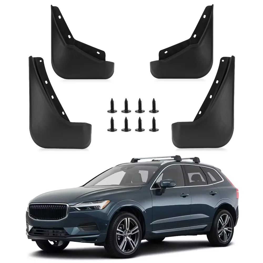 Para Volvo XC60 2018-2024 Kit de guardabarros de coche protectores contra salpicaduras guardabarros con accesorios de kits de Hardware