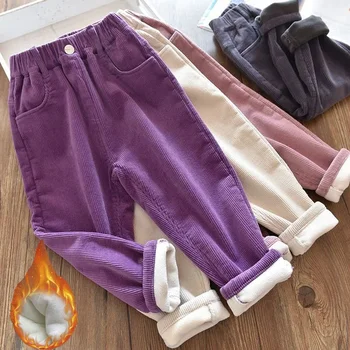 Kids Corduroy Warm Pants 1