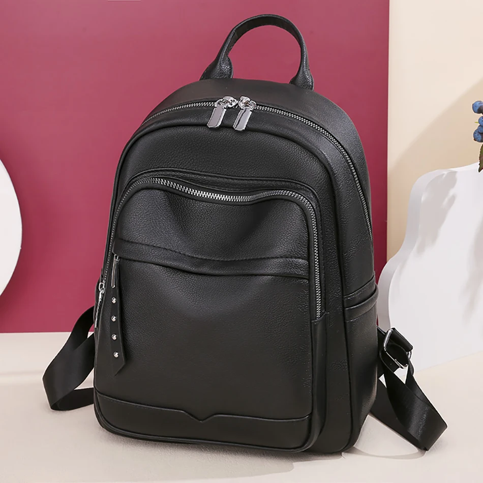 Multifunctional Anti Theft Women Backpack New 2022 High Quality Leather Backpack Fashion Famous Designer Shoulder Bag School Bag