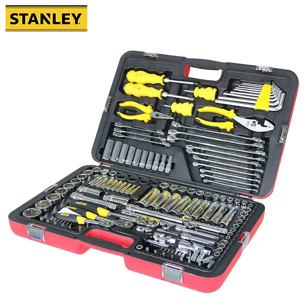 

Stanley Induatrial Mechanic Car Repair Wrench Set R99-150-1-22 150pcs R99-111-1-22 120pcs CR-V Precision Forging for Machinist