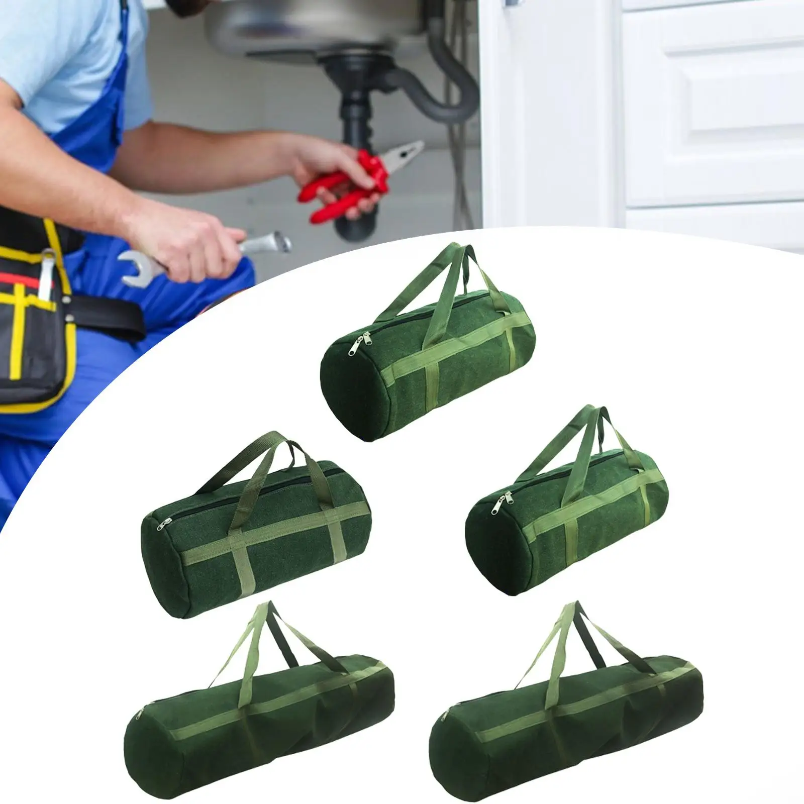 Heavy Duty Tools Case Carrying Case Thick Easy to Carry Tool Organizer Bag for Woodworker Electrician Worker Plumber Carpenter