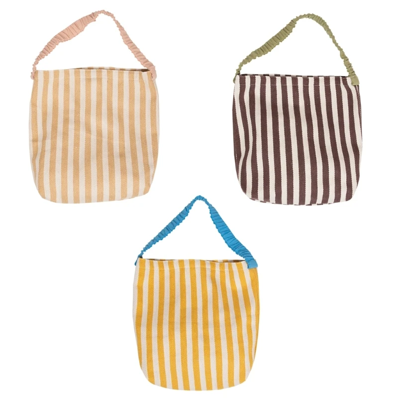 

X4FF Tote Bag Сумка через плечо Винтажная полосатая сумка для женщин Девушка Большая вместительная сумка-хобо