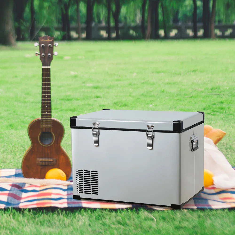 차량용 미니 냉장고, 소형 냉동고, 12V 컴프레서, 휴대용 쿨러, 45L, 220V, 12V