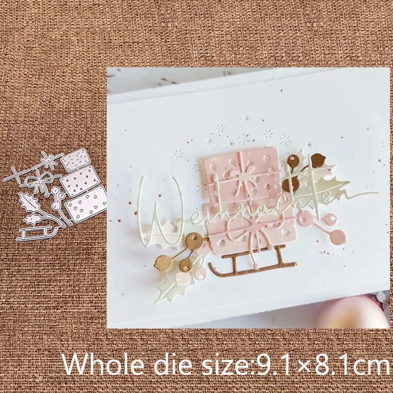 

Металлический трафарет XLDesign для рукоделия, пресс-формы, подарок, сани, украшение, скрапбукинг, высечки, альбом, бумажная карта, ремесло, тиснение