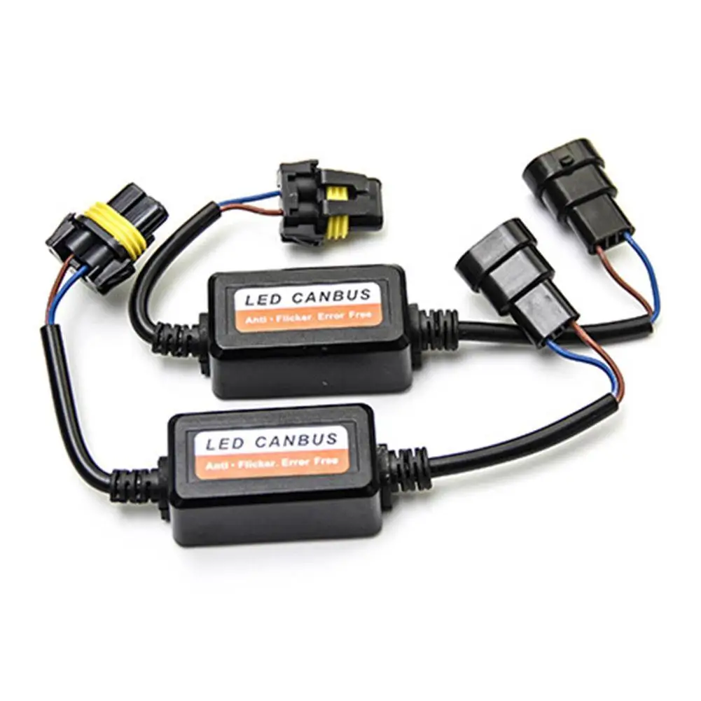 

LED Can-Bus Decoder Eliminated Error Code Car Headlights Error Free Resistor H1 H3 H4 H7 H9 H11 Adapter