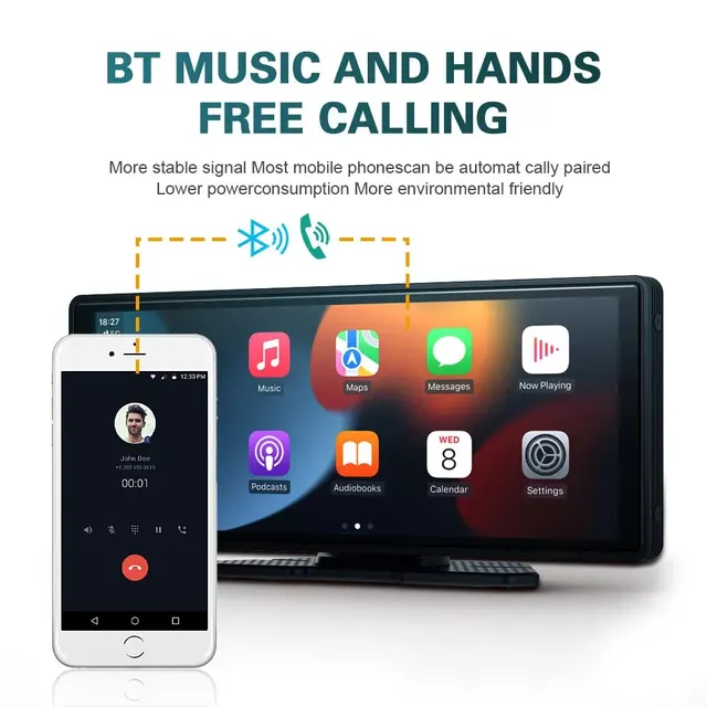 XUDA Universal 10.26 Inch Car Radio Multimedia WIFI Video Player Wireless Carplay & Android Auto for Apple Or Android MP5 Player - Image 6