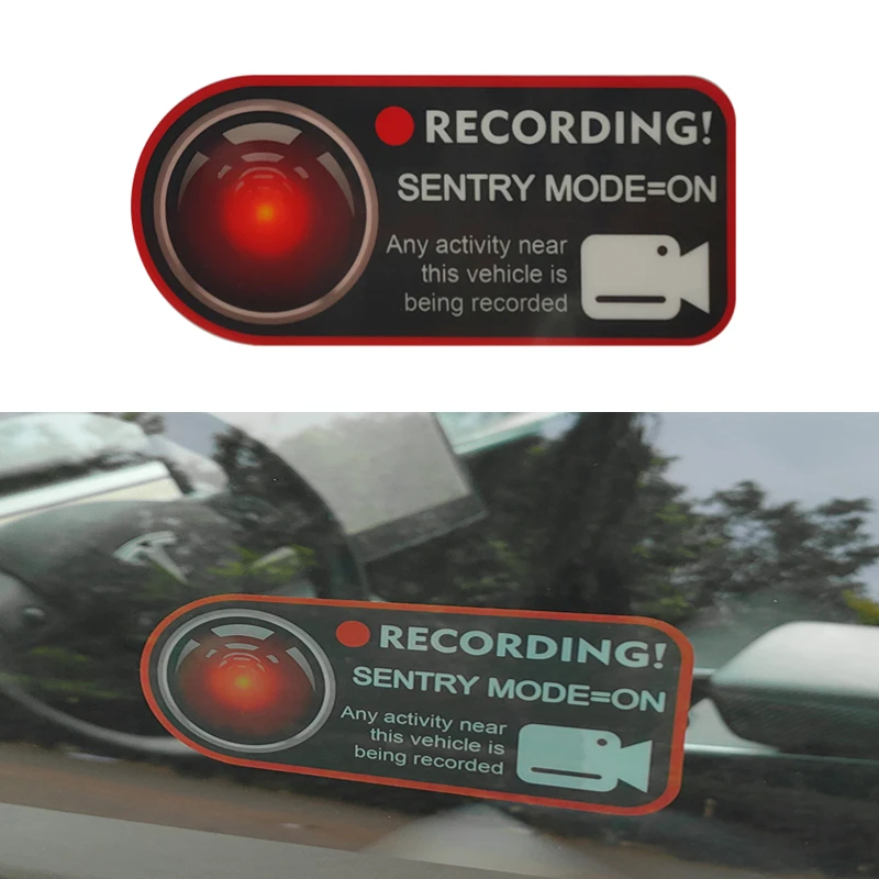 

Suitable Sentinel Mode Recorder Static Sticker Record Reminder Car Window Sticker Modification Accessories