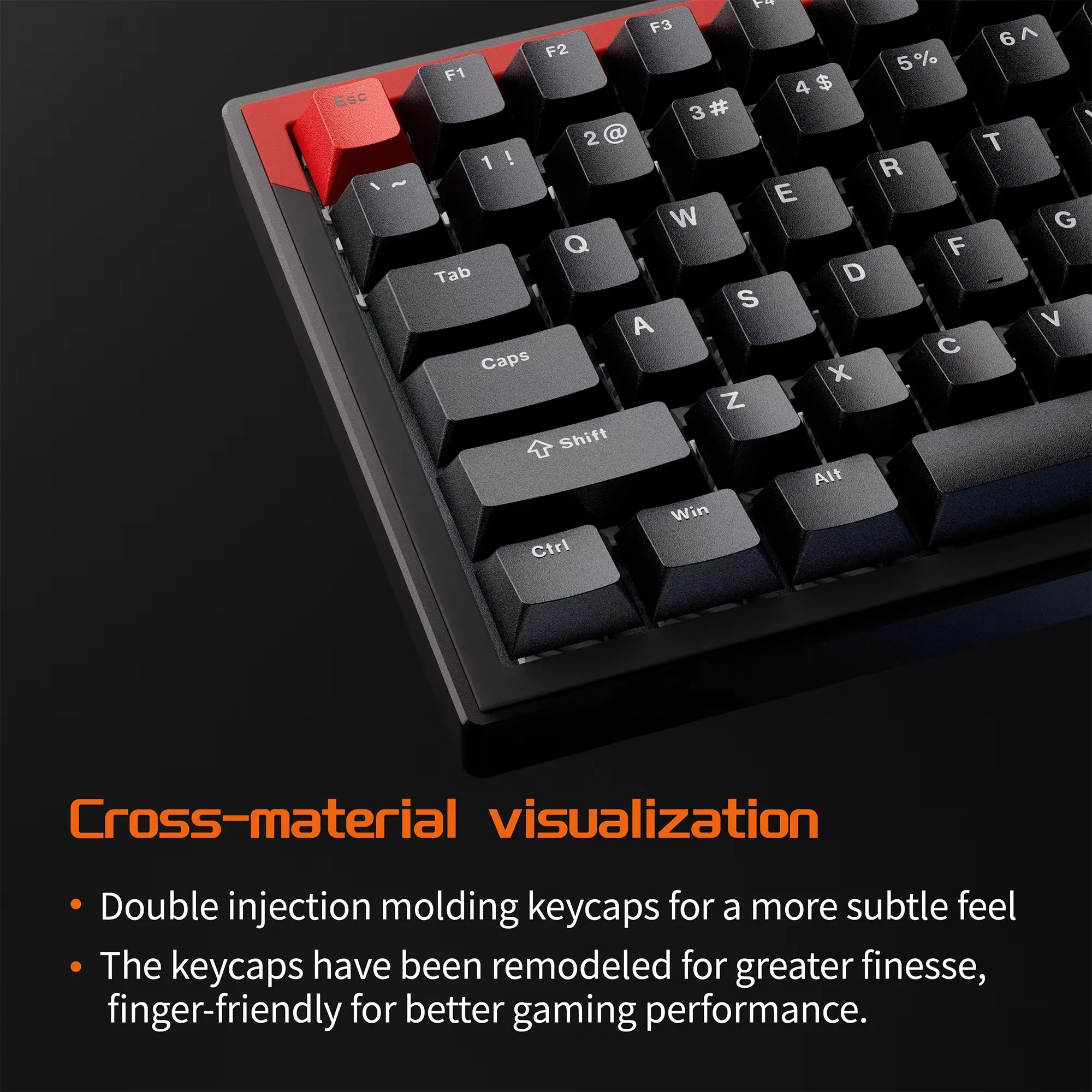 기존 DrunkDeer G75 자기 스위치 기계식 키보드 핫 스왑 HiFi RGB 낮은 대기 시간 신속한 트리거 유선 PC 게임용 키보드