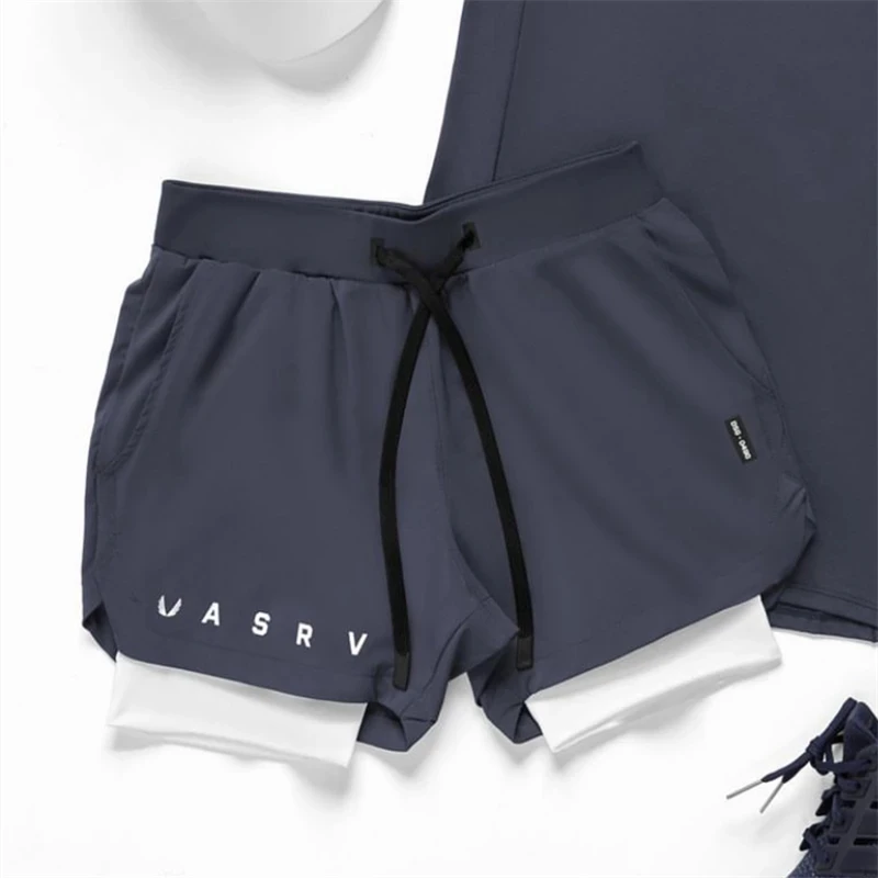 

2022 New Summer Running Shorts Men's Gym Jogging Fitness Training Quick Dry Bodybuilder Men 2 in 1 ULTRALIGHT PRO 5 LINER SHORTS