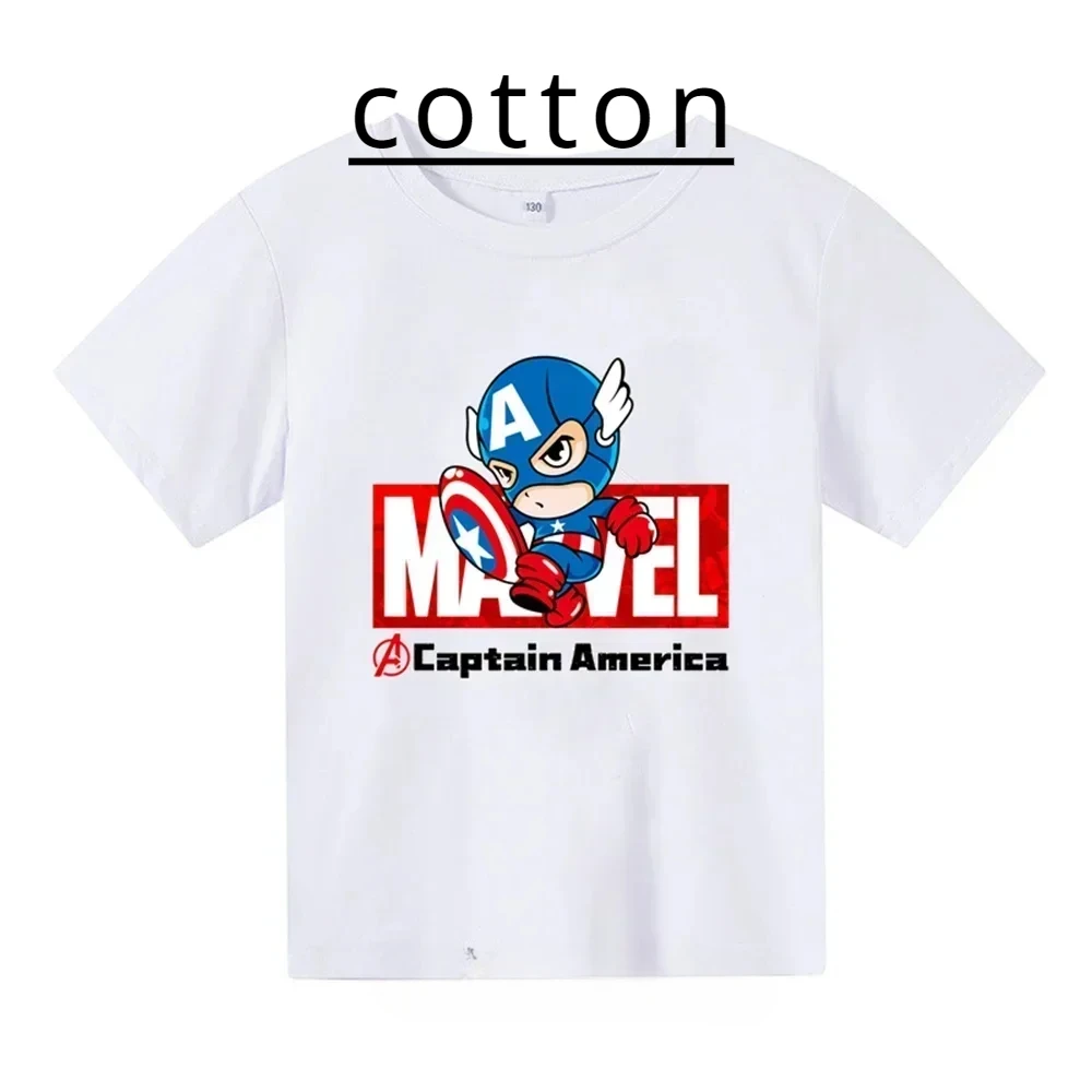 thumbnail image 1 of Nueva camiseta de verano con estampado de dibujos animados para niños y niñas, de algodón, de manga corta, a la moda, para verano, 1 of 5