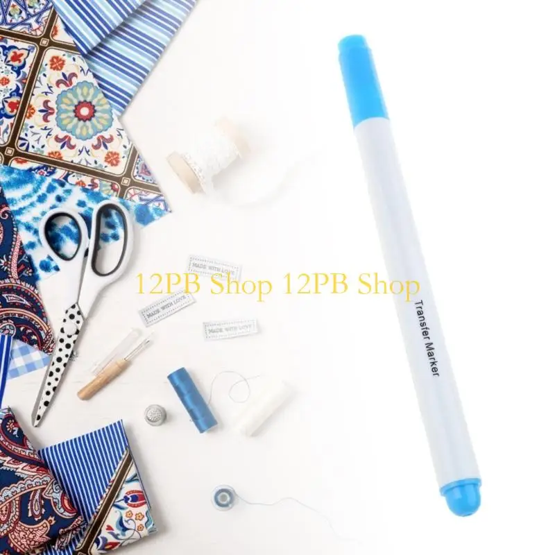 12PB 물 지울 수있는 패브릭 마킹 펜 사라지는 잉크 패브릭 마커 펜 임시 마킹 펜 천 마킹을위한 바느질 도구