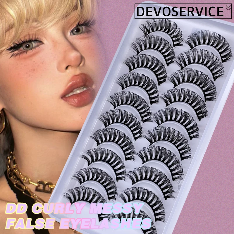 

10 Pairs Mink Lashes Russian Strip Lash Nature Thick False Eyelashes Faux Cils Makeup Wholesale Fake Eyelash Extension Maquiagem