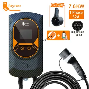 Chargeur de Voiture Électrique Portable EVSE, Station de Recharge Rapide  pour Maison, Type 2, 16A, 3,6 kW, Prise EU, Câble de 10m - AliExpress