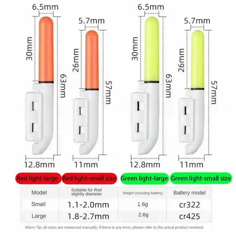 Night Fishing Electronic Rod Luminous Stick Light LED Removable