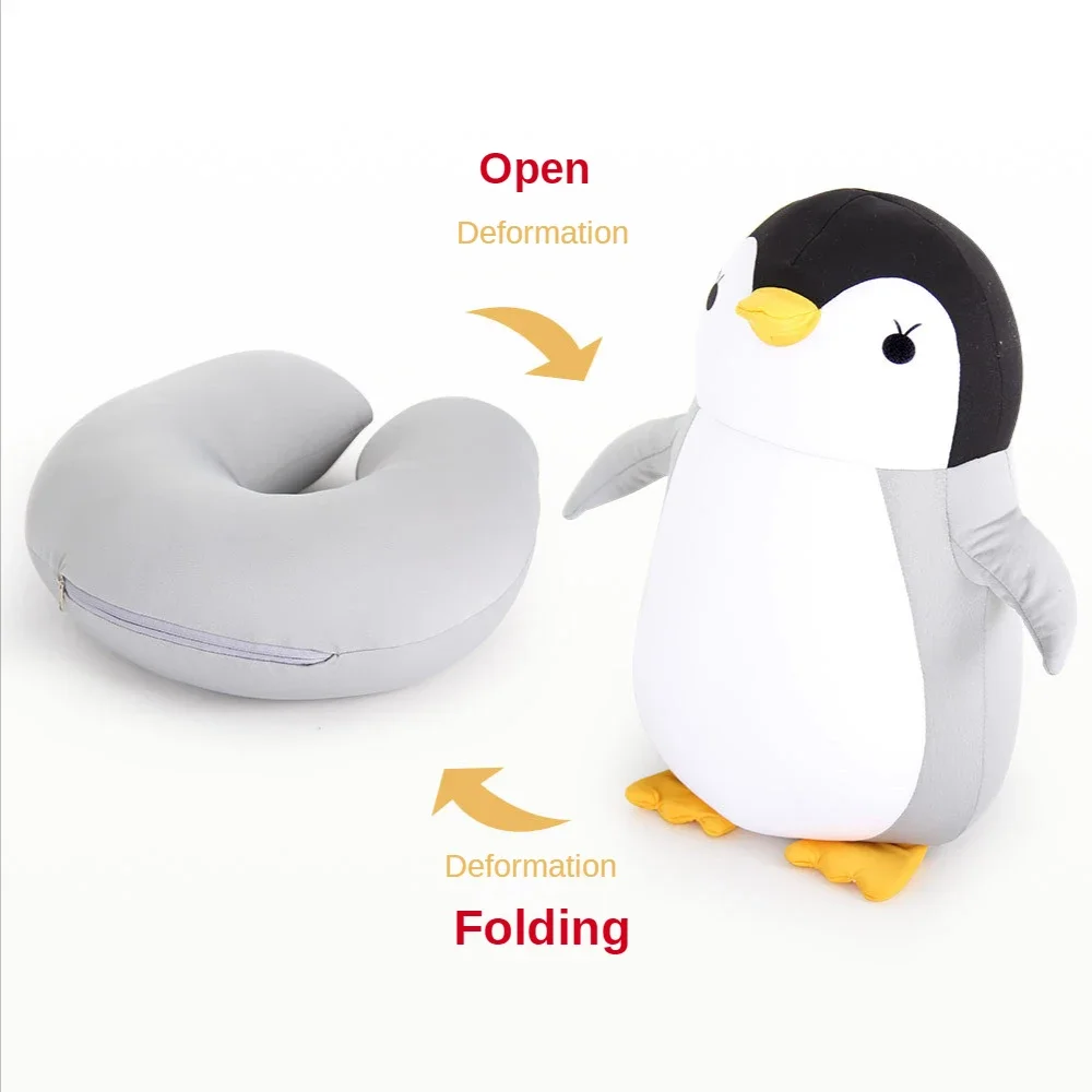 Neck Pillow U-shaped Pillow Foam Particles Deformation Pillow Office Nap Doll Neck 2 in 1 Dual-purpose