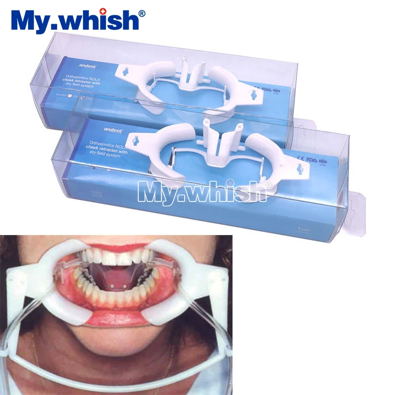 1set Dental Mouth Opener with Saliva Aspirator Autoclave Orthodontic