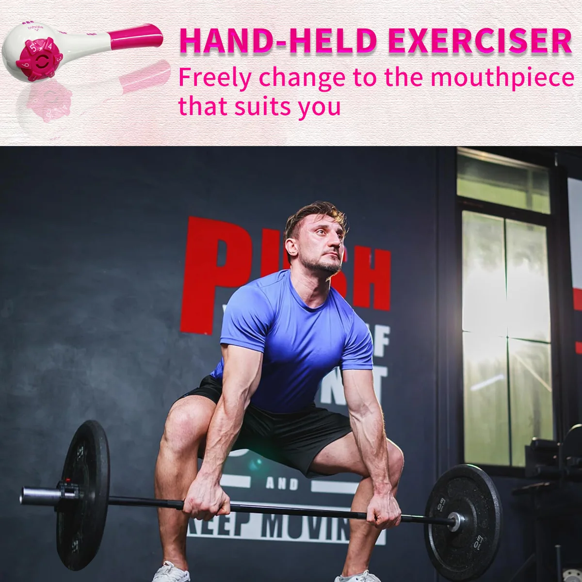 Portable breathing trainer Increases lung capacity Aerobic adjustable resistance exercisers quickly increase lung capacity breathing exerciser breathing trainer