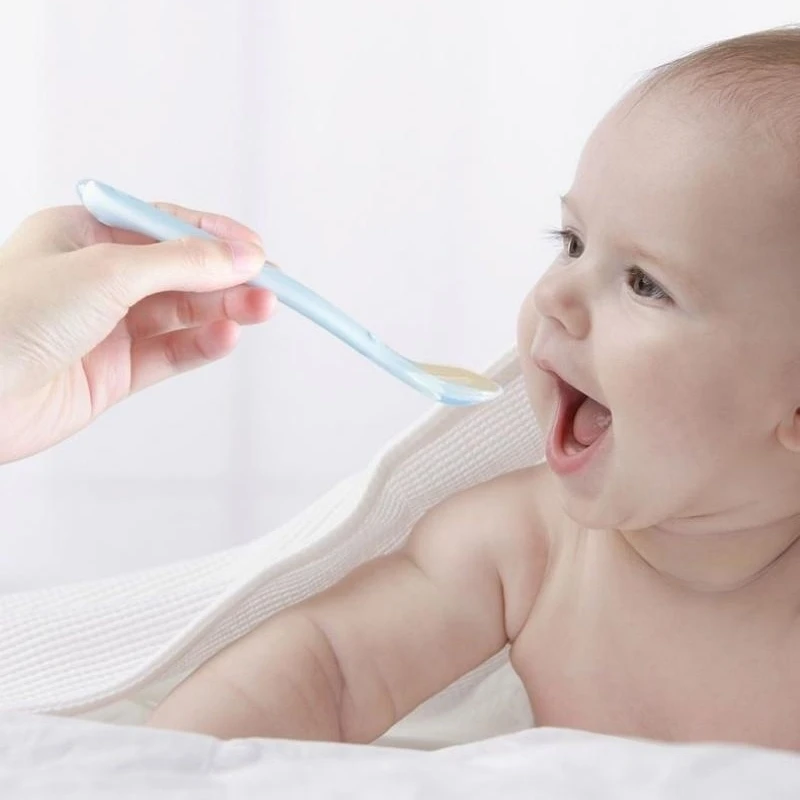 Baby Soft Silicone Spoon Candy Color Children Kids Infants Food Training Feeding Dishes Feeder Appliance 4