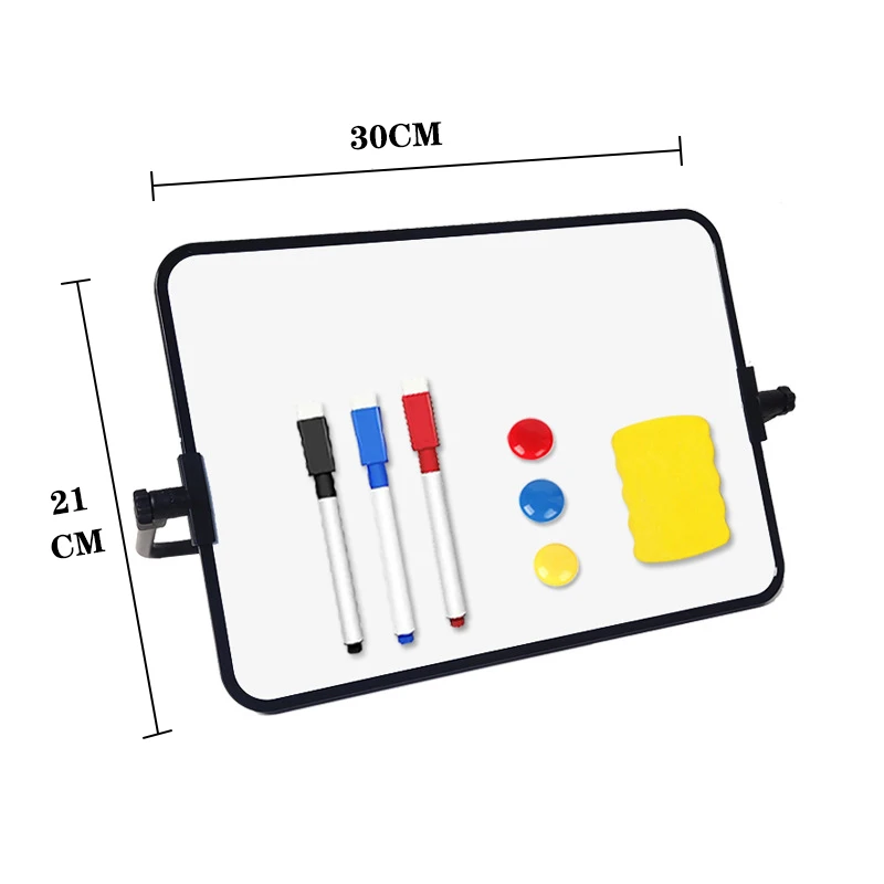 

A4 Size Double-sided Writing Whiteboard School Drawing Message Bulletin Board Kid Dry Erase Board